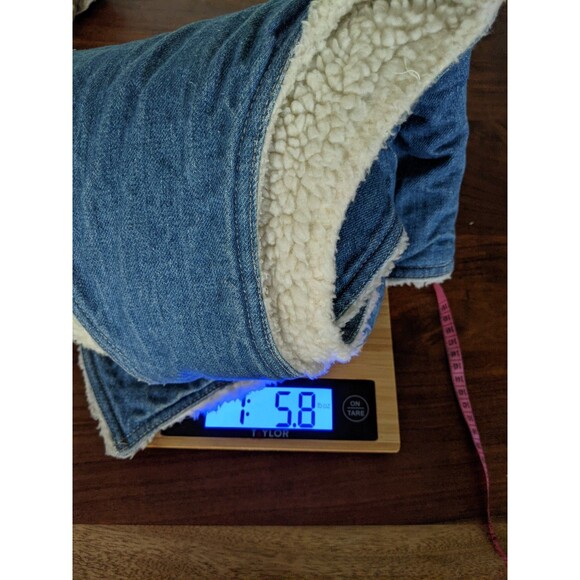 Vintage Levis Western Denim Vest Men Size S  Orange Tab Sherpa Lined USA 70s 80s - Picture 14 of 15